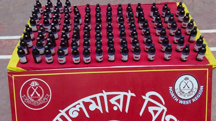 শিবগঞ্জ সীমান্তে ফেনসিডিলের বিকল্প চকো প্লাস জব্দ