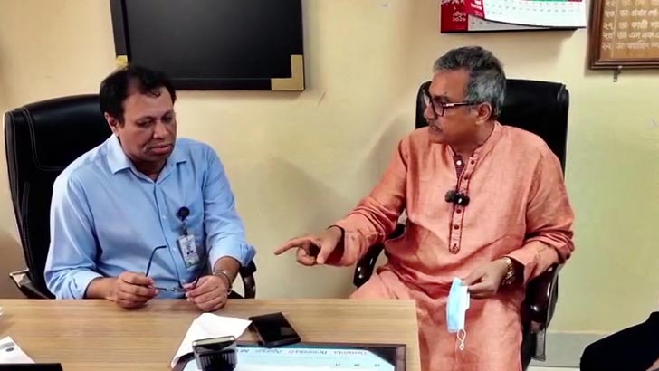 সরকারি হাসপাতালের সামনেই বেসরকারি হাসপাতাল-ক্লিনিক নিয়ে ক্ষোভ হারুনের