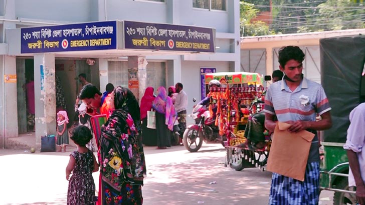 চাঁপাইনবাবগঞ্জে প্রাপ্তবয়স্করাও হামের উপসর্গ নিয়ে হাসপাতালে