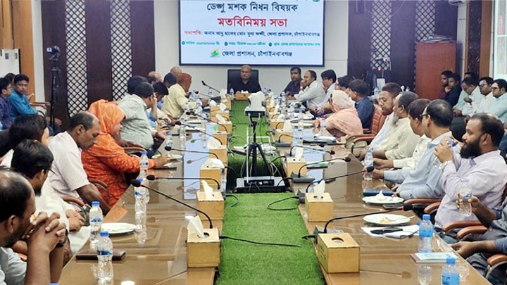 চাঁপাইনবাবগঞ্জ শহরের ৩৬ শতাংশ বাড়িতে মিলেছে এডিস মশার লার্ভা